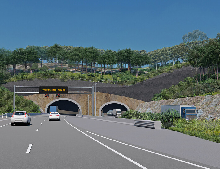 Coffs Harbour Bypass - Roberts Hill tunnel artist impression